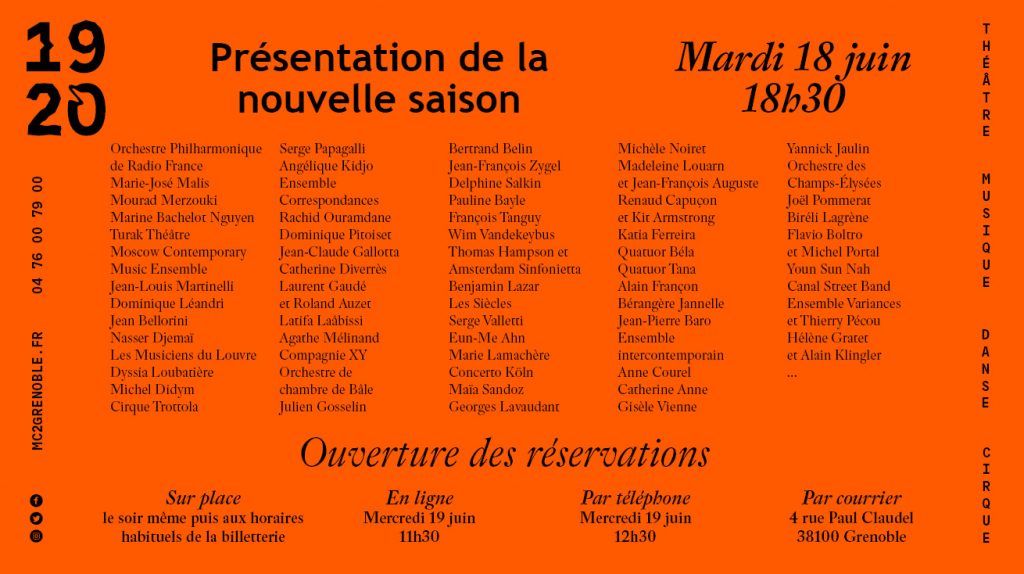 Présentation de la nouvelle saison