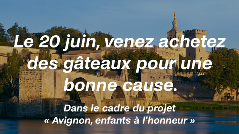 Rendez-vous le 20 juin devant la MC2 pour une vente de gâteau pour la bonne cause !
